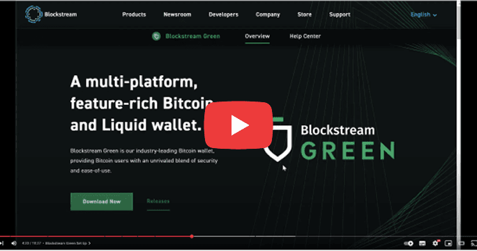 The Blockstream Green Bitcoin Wallet Video Thumbnail