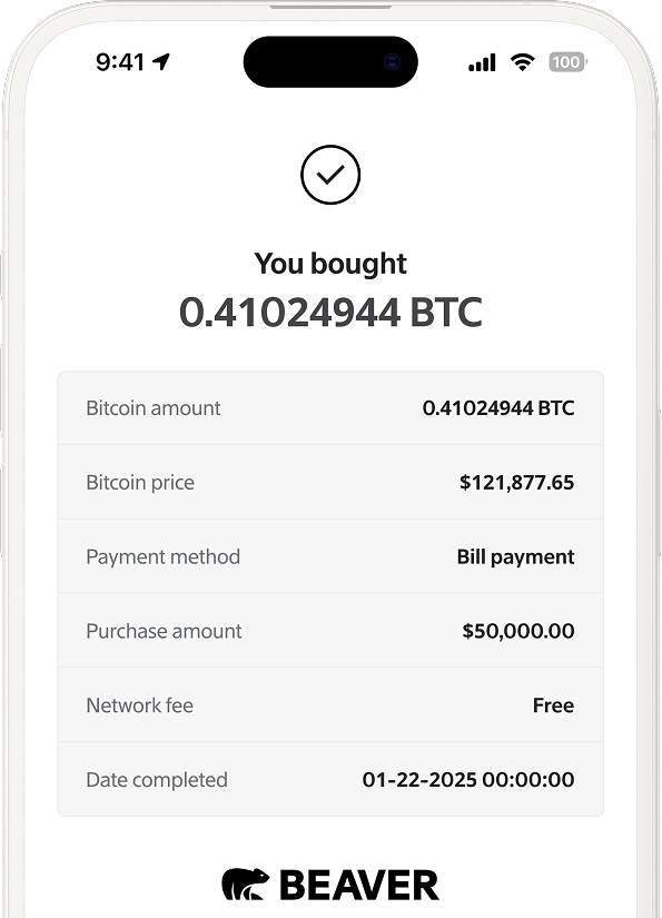 Buy Bitcoin Screenshot