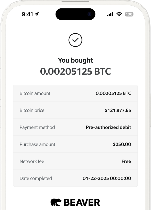 Buy Bitcoin Screenshot